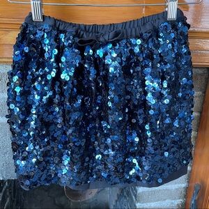 Fun Crewcuts navy blue sequin sparkle skirt, size 10, perfect condition